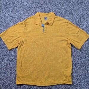Nike Giraffe Print Polo Men's 3XL Safari Shirt Silver Tag Y2K Vintage Street‎